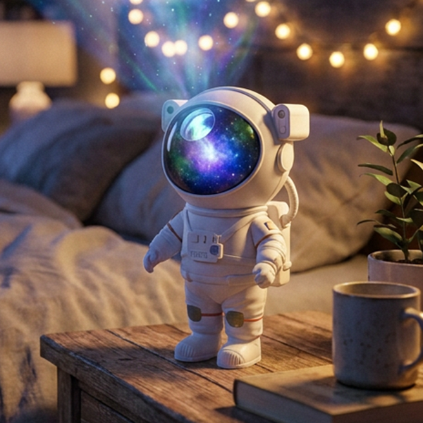 Projetor Astronauta de Galáxia LED